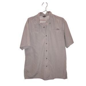 Eddie Bauer Men's Moisture Wicking Woven Tech Short Sleeve Shirt  cargo